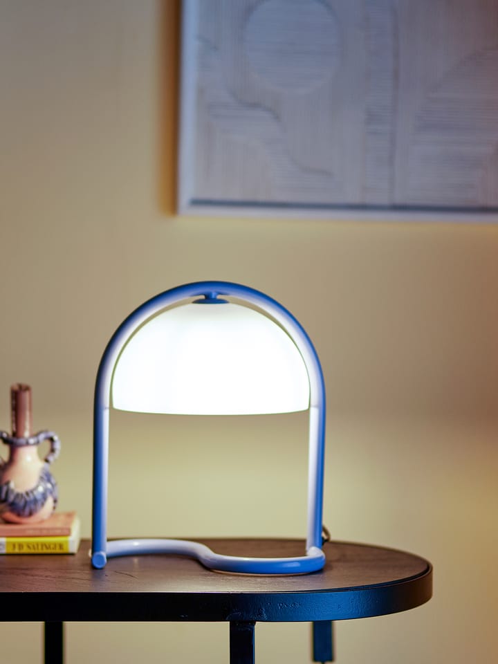 Favor table lamp Ø24.5x29.5 cm, Blue Bloomingville