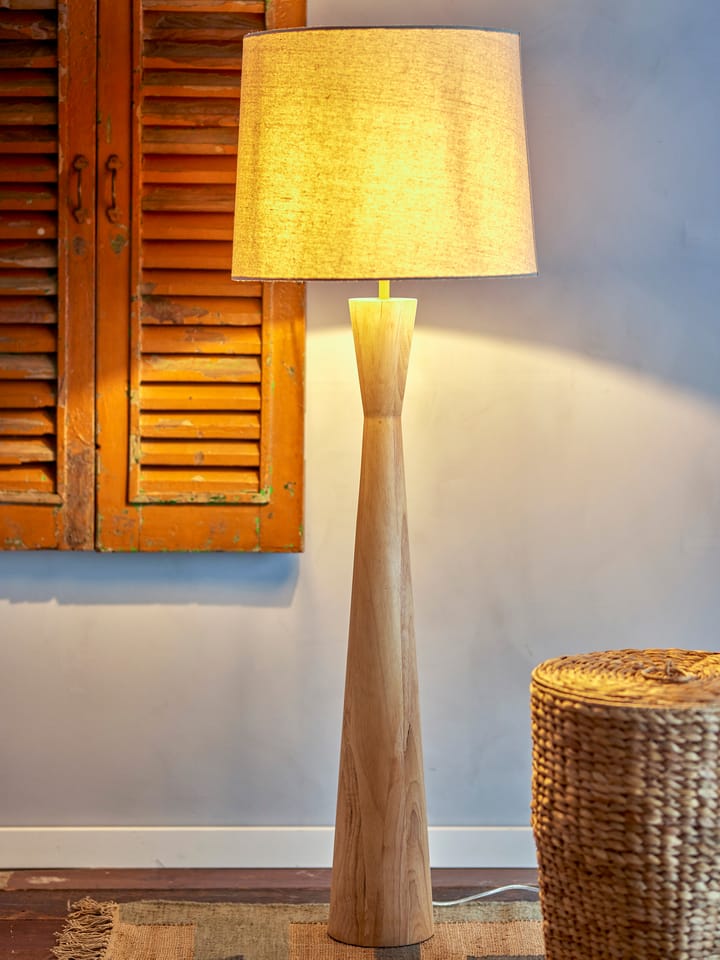 Leonor floor lamp Ø45x130 cm, Rubberwood Bloomingville