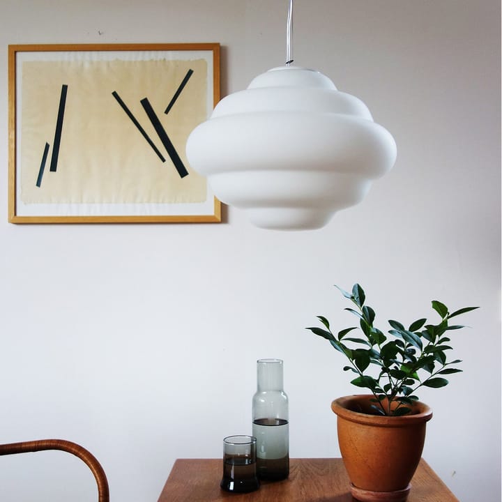 Cloud pendant lamp, White, opal glass with colour shading Bsweden