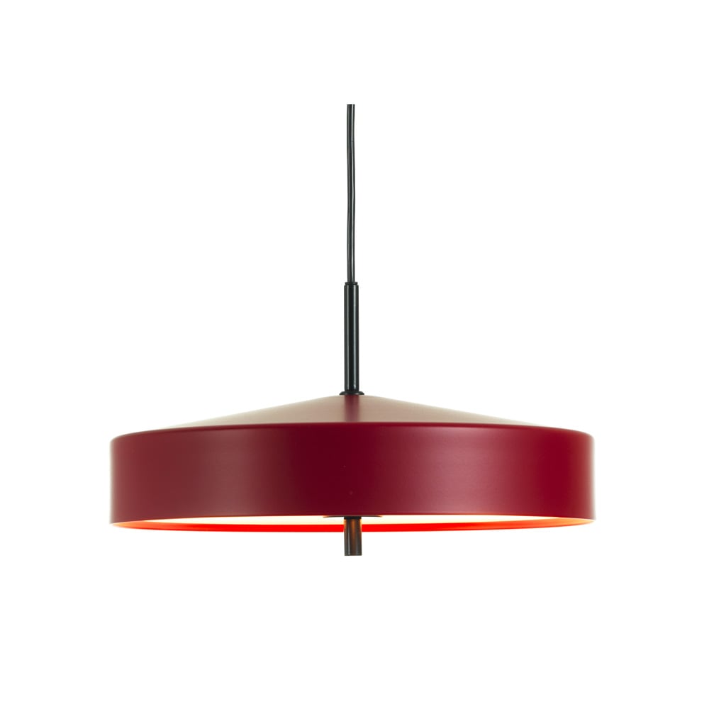 Bsweden Cymbal pendant Red matte, black cord, ø32 cm