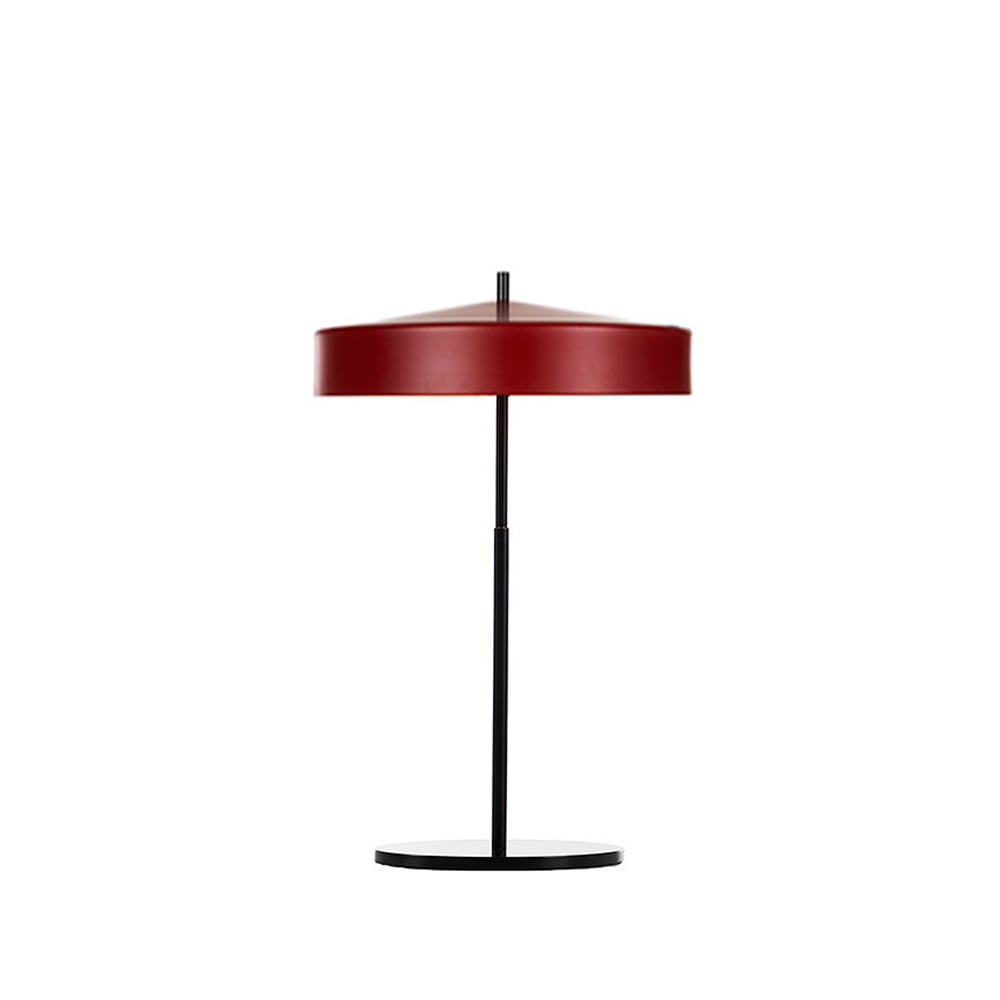 Bsweden Cymbal table lamp Red matte, black cord