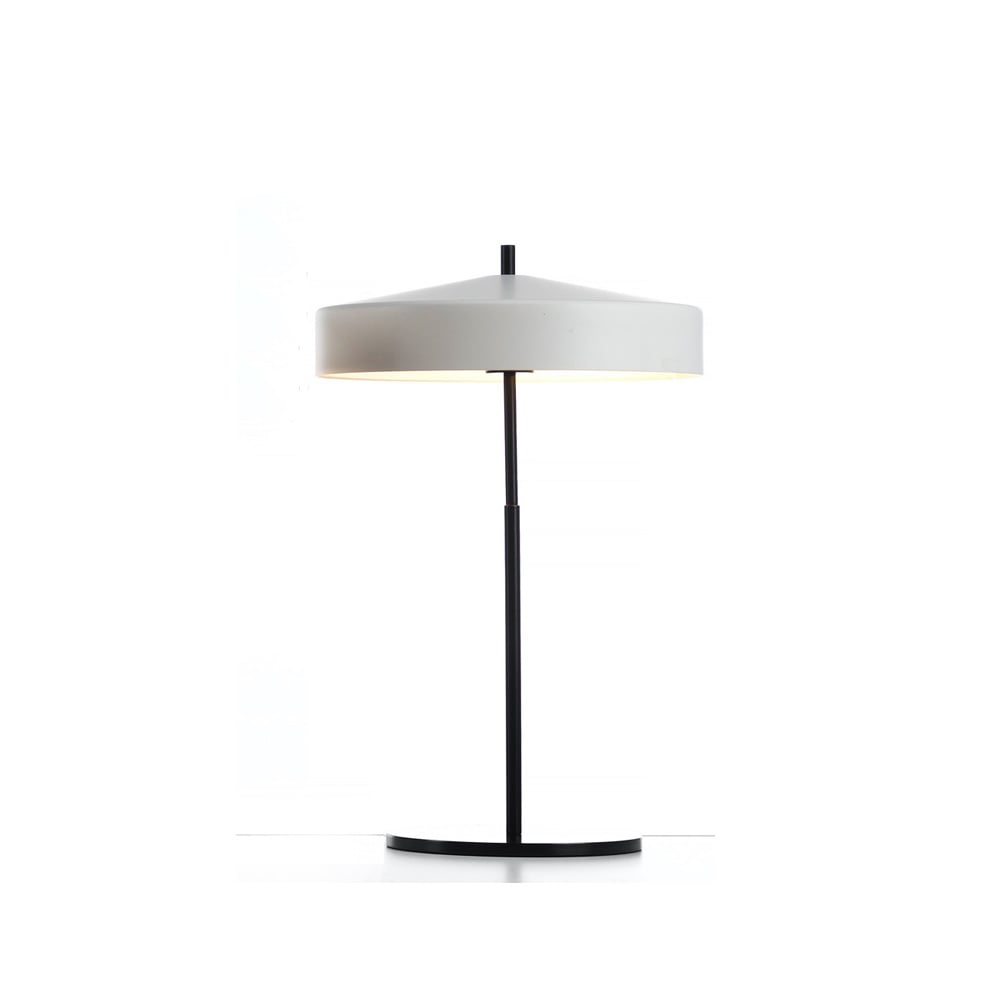 Bsweden Cymbal table lamp White matte, black cord