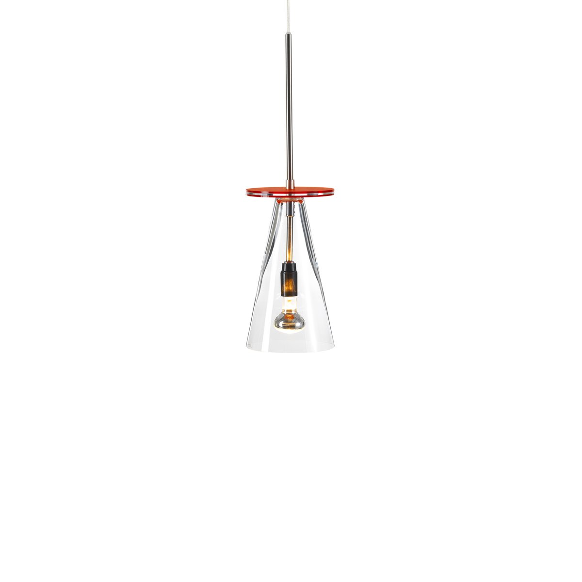 Bsweden Kon pendant lamp Clear, orange tray