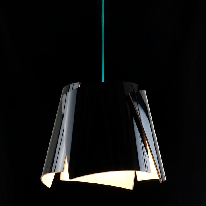 Leaf black lamp, black-turquoise Bsweden