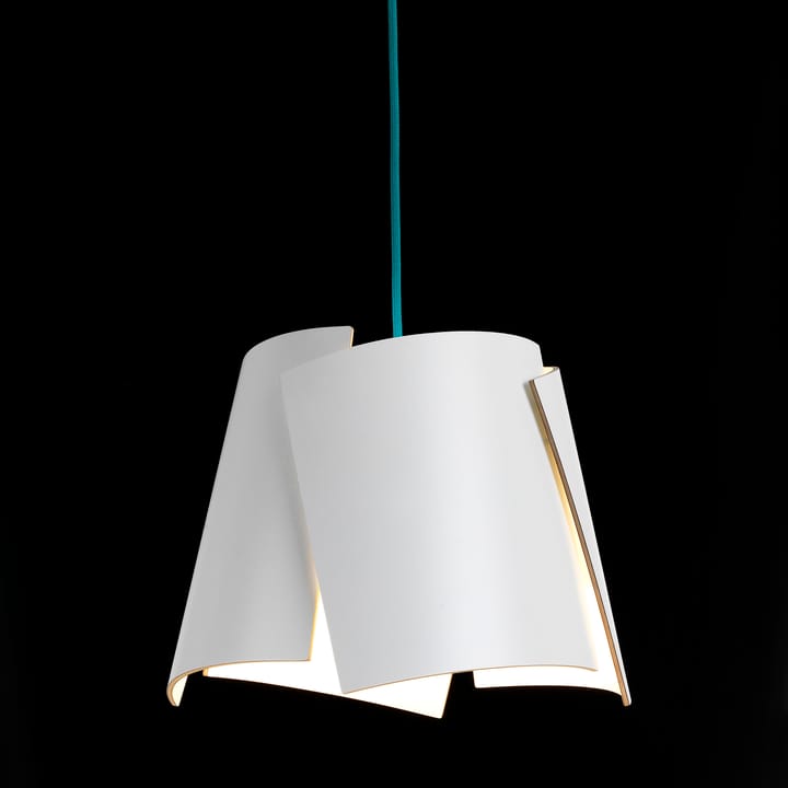 Leaf white lamp, white-turquoise Bsweden