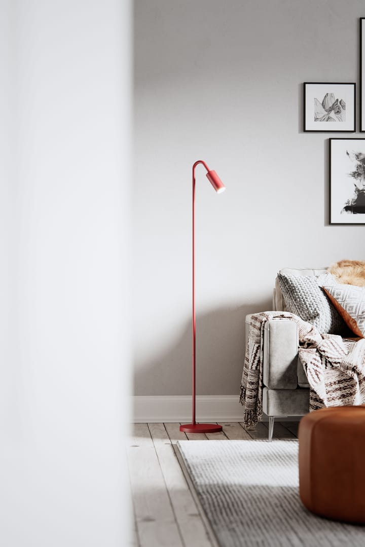 Curve Floor Lamp 146 cm, Dark red By Rydéns