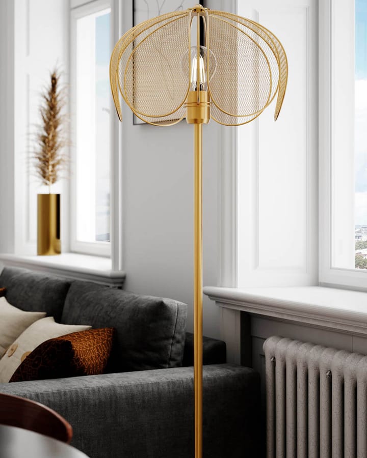 Daisy floor lamp 150 cm, Matte gold By Rydéns