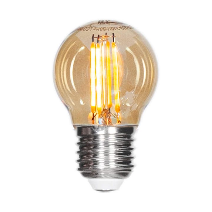 Dimmable Filament Lamp LED globe E27 4W - Amber Ø4.5 cm - By Rydéns