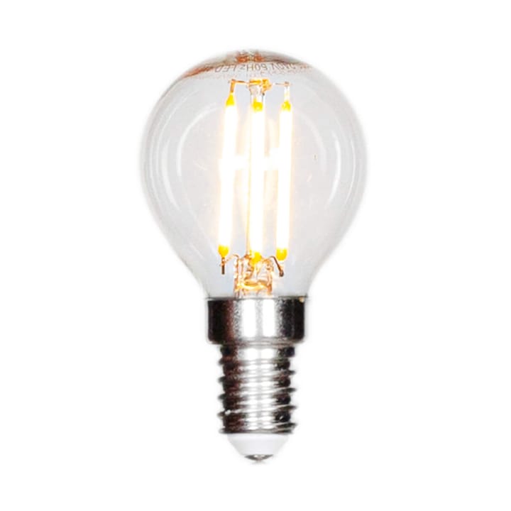 Dimmable filament LED bulb globe E14 4W, Clear Ø4.5 cm By Rydéns