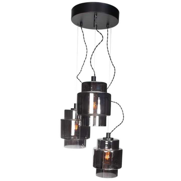 Ebbot 3-low pendant lamp, Smoke By Rydéns