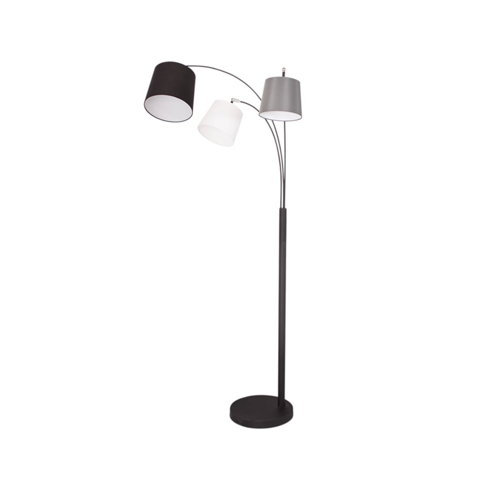 By Rydéns Foggy floor lamp Sand black, 3 arms