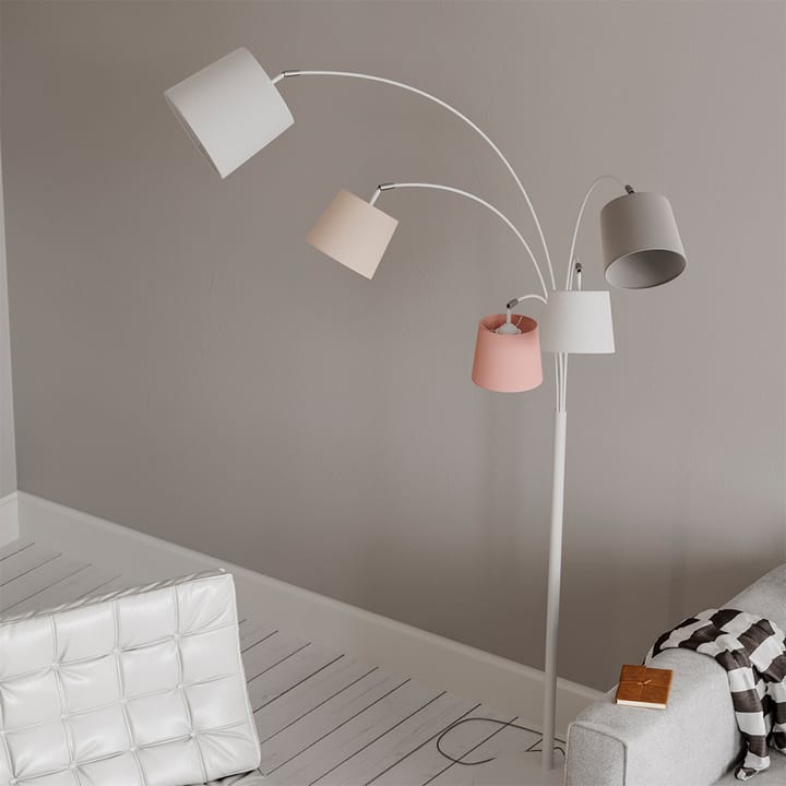 Foggy floor lamp, Sand white, 5 arms By Rydéns