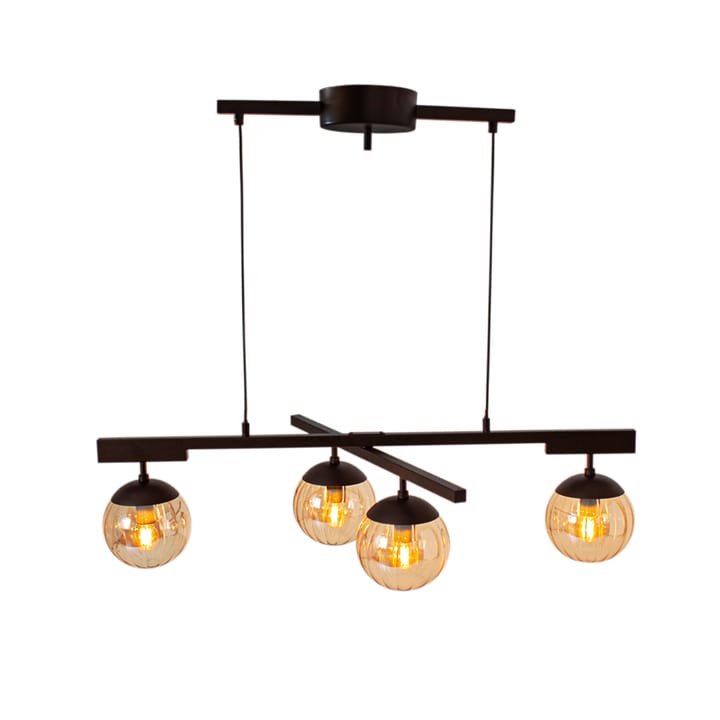 Labelle ceiling lamp, Black/amber By Rydéns