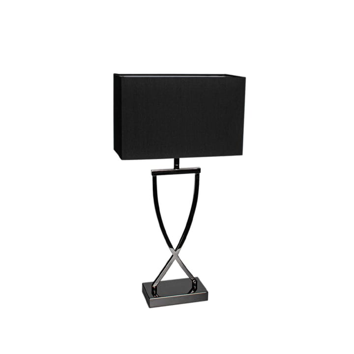 Omega table lamp - Black/chrome, h52 - By Rydéns