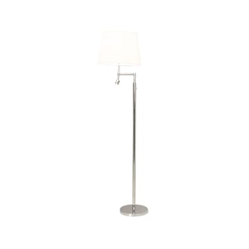 Orlando floor lamp - White, chrome stand - By Rydéns