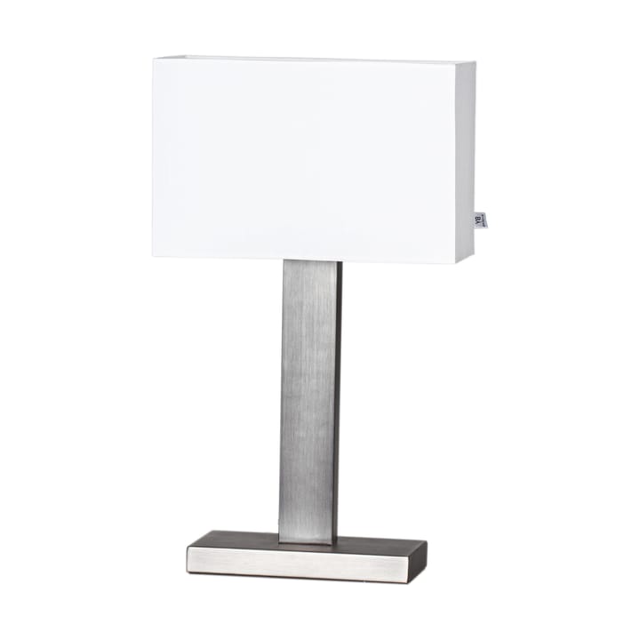 Prime table lamp 47 cm - Brushed steel-white screen - By Rydéns