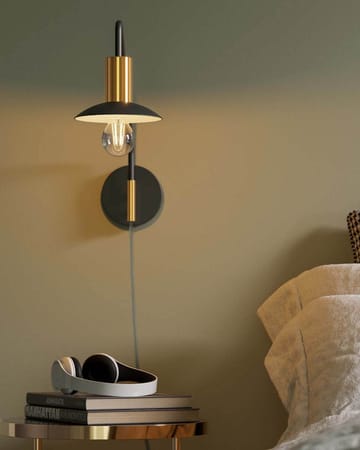 Quinn wall lamp short - Matte black - By Rydéns