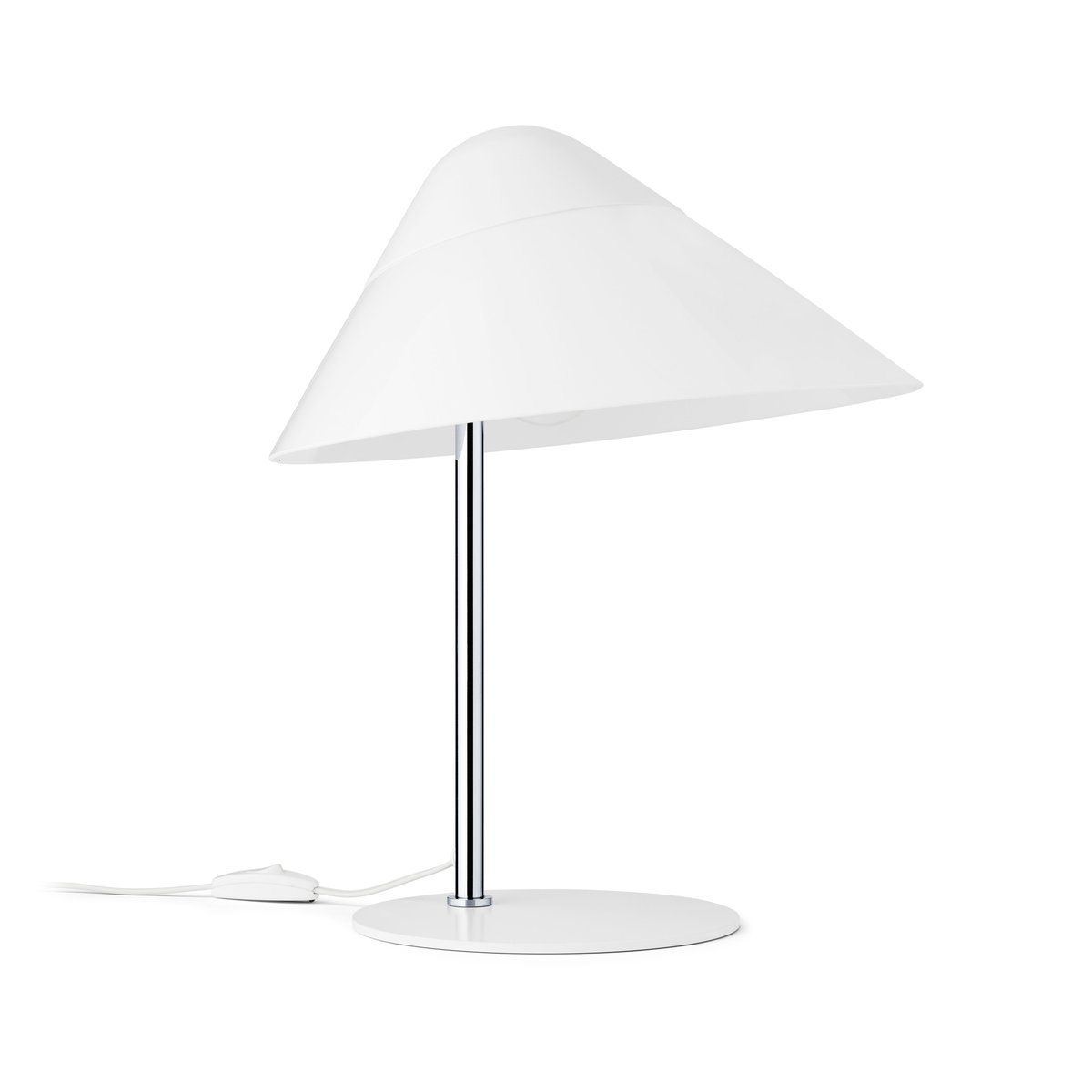 Carl Hansen & Søn HJW01 Opala table lamp Mini White-chrome