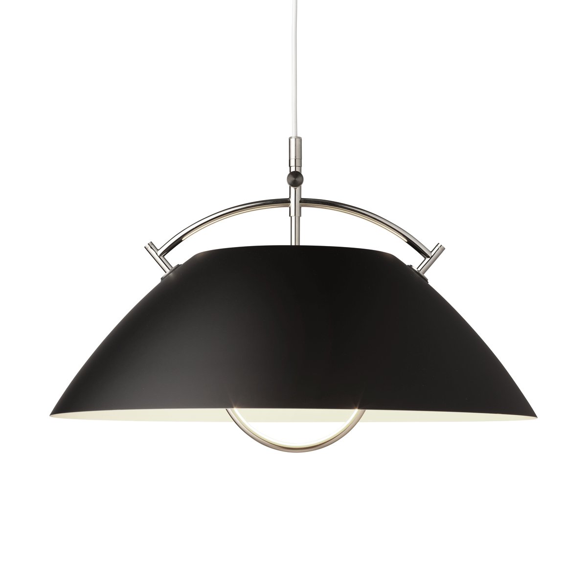 Carl Hansen & Søn HJW37 The Pendant mit Höhenverstellung Black-nickel