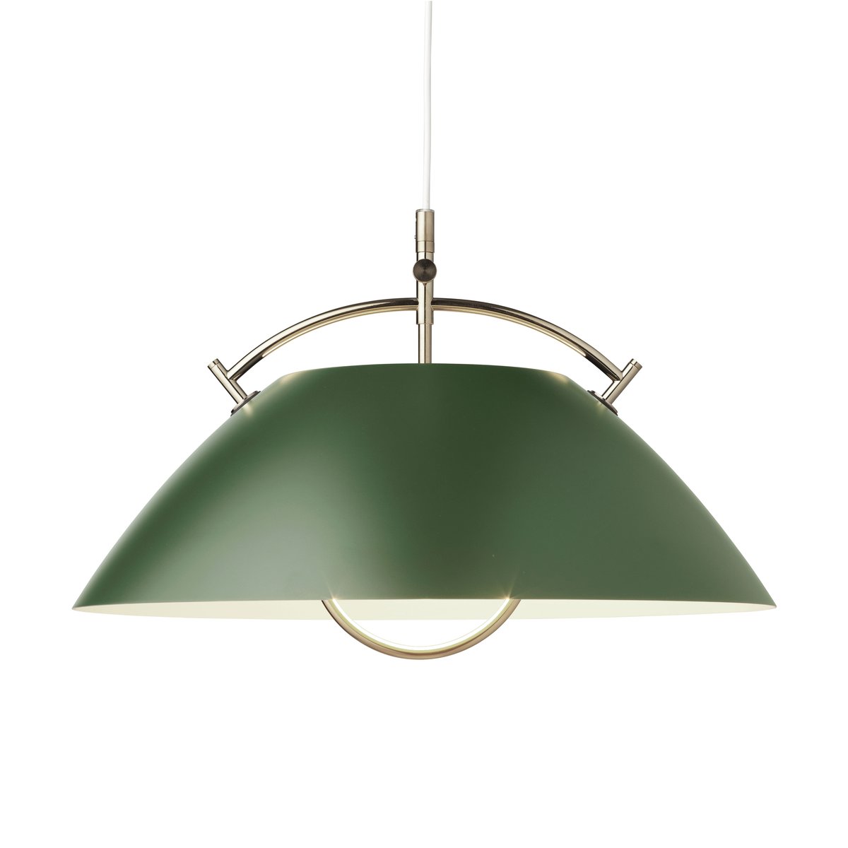 Carl Hansen & Søn HJW37 The Pendant ohne Höhenverstellung Dark green-gold