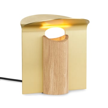 Carl Hansen & Søn RF200 Petal bordslampa, Oiled oak-brass