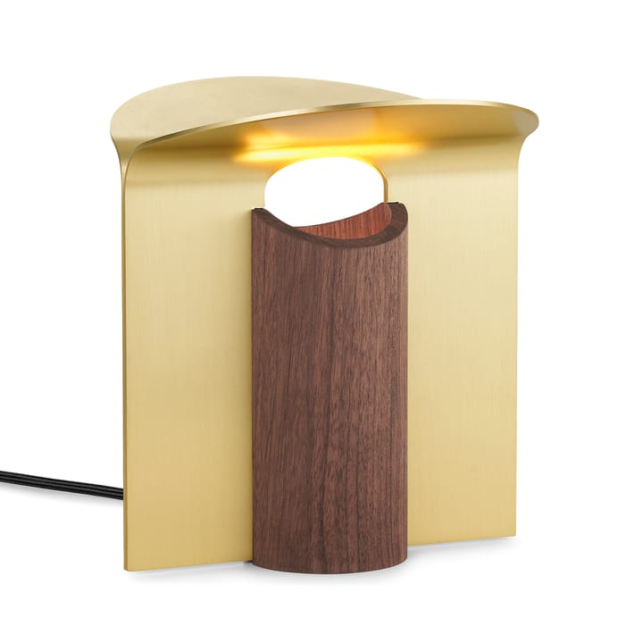 RF200 Petal bordslampa, Oiled walnut-brass Carl Hansen & Søn