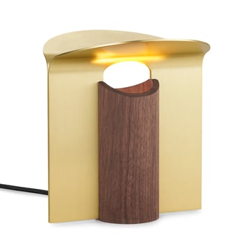 Carl Hansen & Søn RF200 Petal bordslampa, Oiled walnut-brass