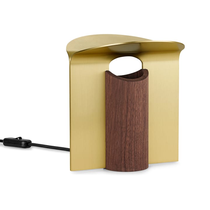 RF200 Petal bordslampa, Oiled walnut-brass Carl Hansen & Søn