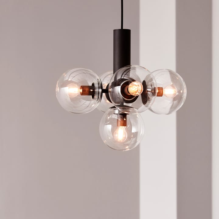 Avenue 43 ceiling lamp, black clear glass CO Bankeryd