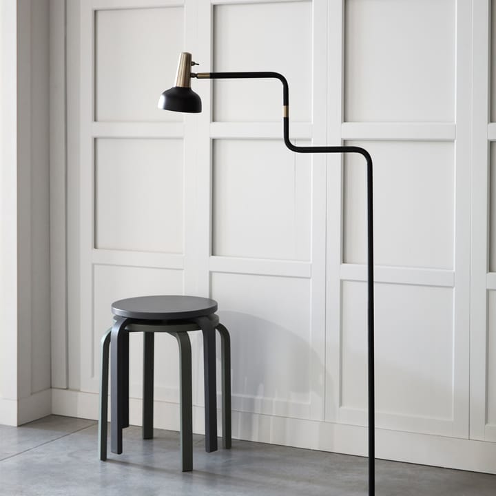 Ray floor lamp, Black, nickel details CO Bankeryd