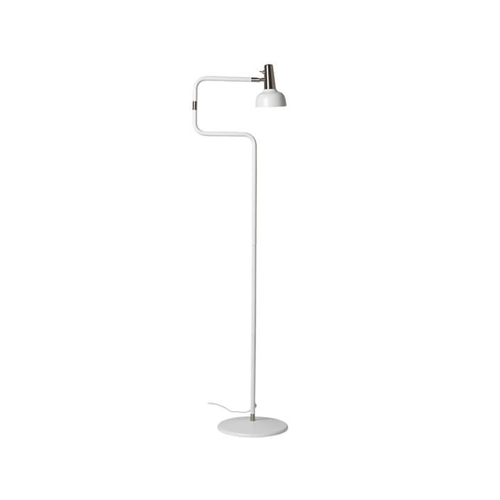 Ray floor lamp, White, nickel details CO Bankeryd