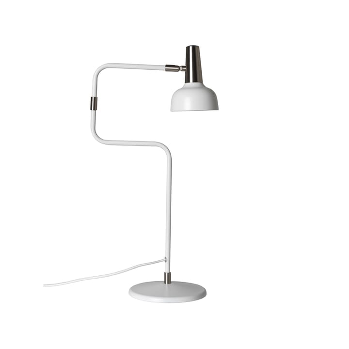 Ray table lamp, White, nickel details CO Bankeryd