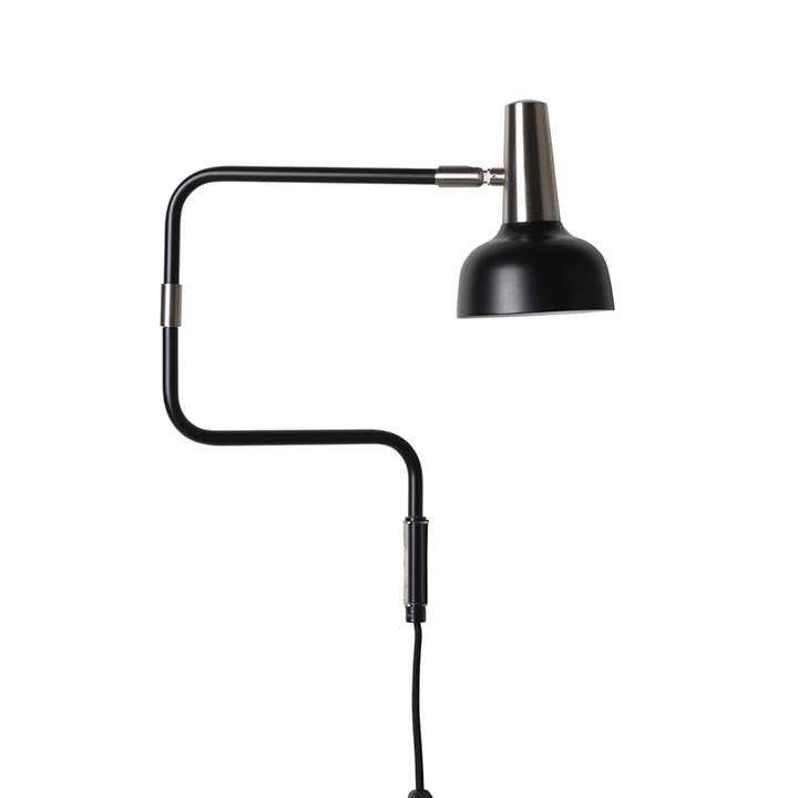 Ray Wall lamp, Black, nickel details CO Bankeryd