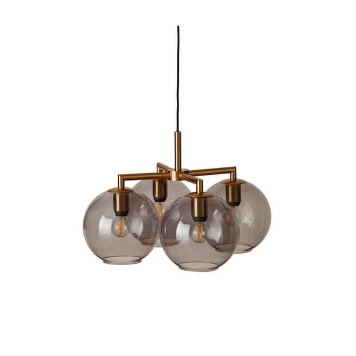 Ture pendant lamp 30 cm - brass-smoke coloured glass - CO Bankeryd