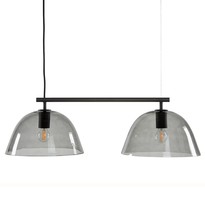 Wendo 70 ceiling lamp smoke-coloured glass - black - CO Bankeryd