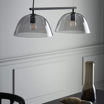 Wendo 70 ceiling lamp smoke-coloured glass - black - CO Bankeryd