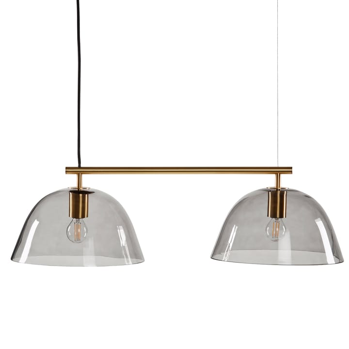 Wendo 70 ceiling lamp smoke-coloured glass, Brass finish CO Bankeryd