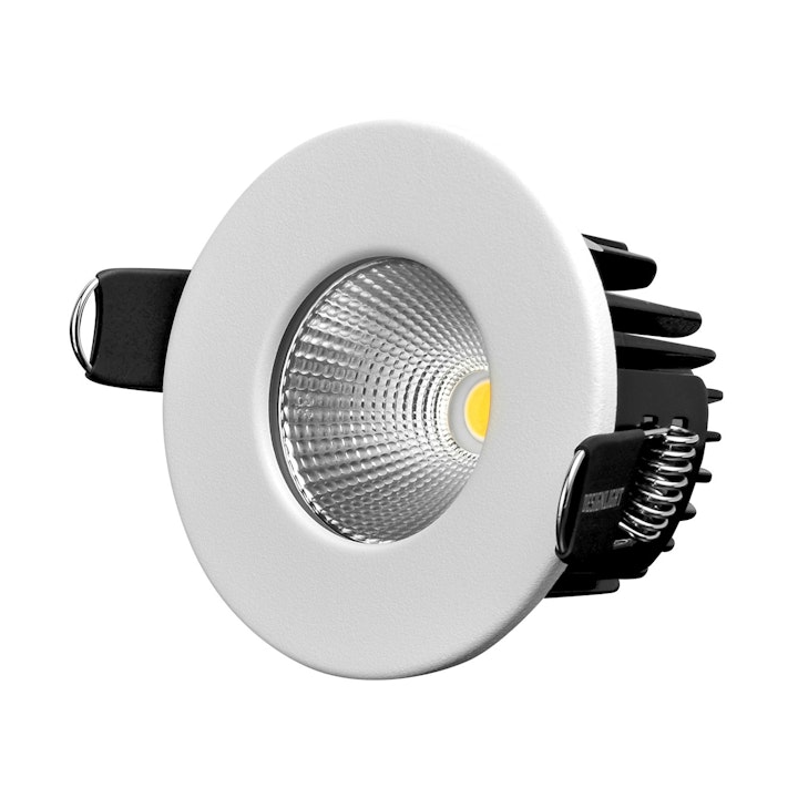 Designlight Designlight brandklassad Downlight Ø8 cm Weiß