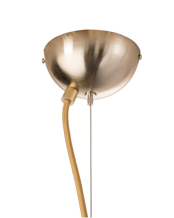 Rowan pendant lamp Ø 39 cm, clear, gold cord EBB & FLOW
