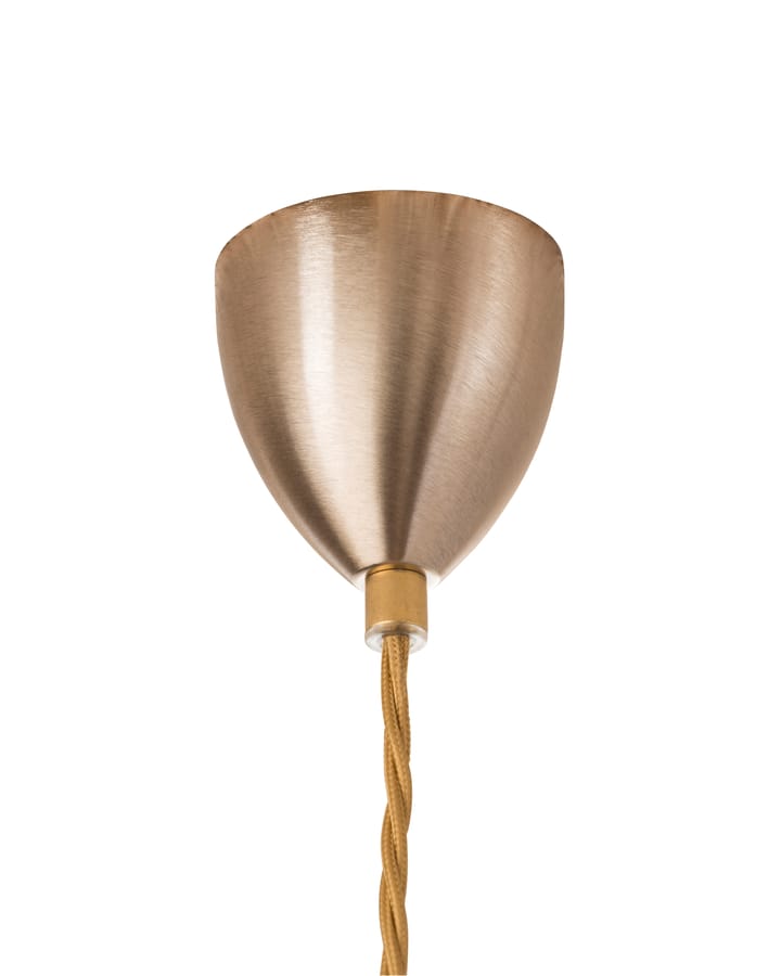 Rowan pendant lamp L, Ø 28 cm, clear, gold cord EBB & FLOW