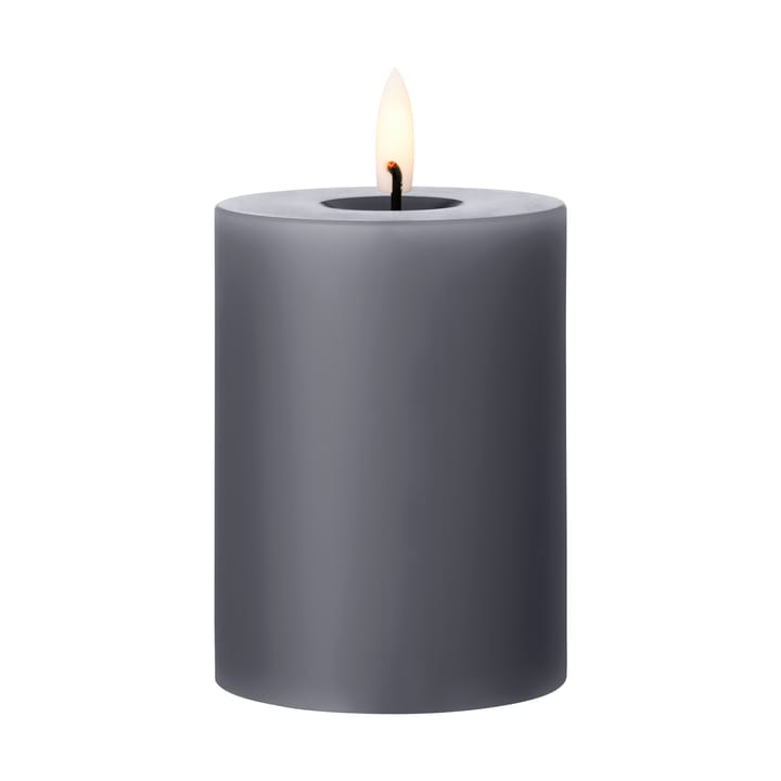 ester & erik pillar candle LED Ø7.5x10 cm - 74 Dark Slate - Ester & erik