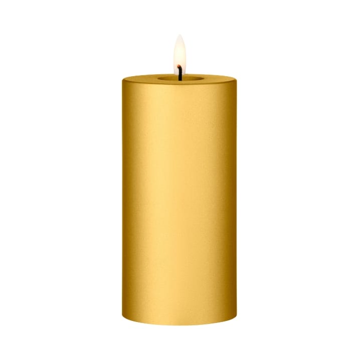 ester & erik pillar candle LED Ø7.5x15 cm - 90 Gold Metallic - Ester & erik