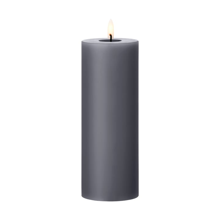 ester & erik pillar candle LED Ø7.5x20 cm - 74 Dark Slate - Ester & erik