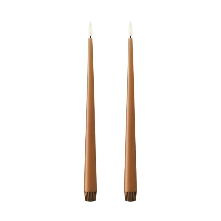 ester & erik Stabkerzen LED 30 cm 2er-Pack - 22 Raw Toffee - Ester & erik