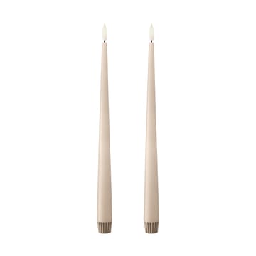 ester & erik taper candle LED 30 cm 2-pack - 11 Ice Latte - ester & erik