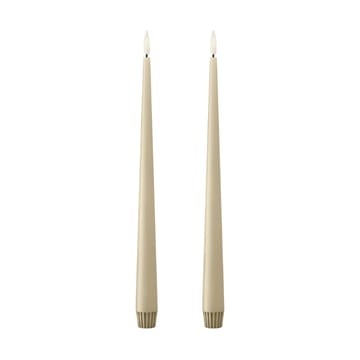 ester & erik taper candle LED 30 cm 2-pack - 14 Pale ginger - ester & erik