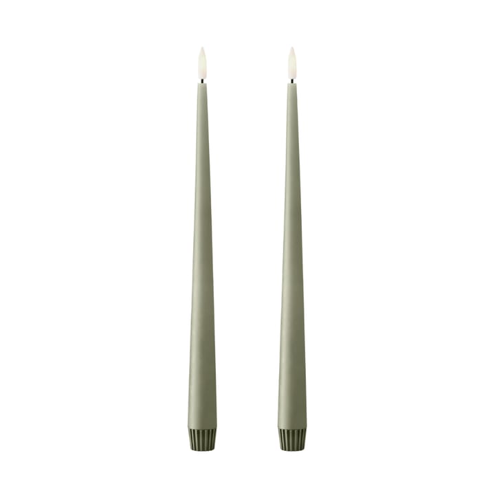 ester & erik taper candle LED 30 cm 2-pack - 69 Artichoke - Ester & erik