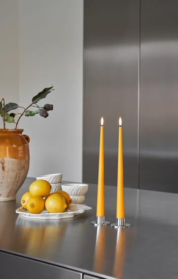 ester & erik taper candle LED 30 cm 2-pack - 85 Mango - ester & erik