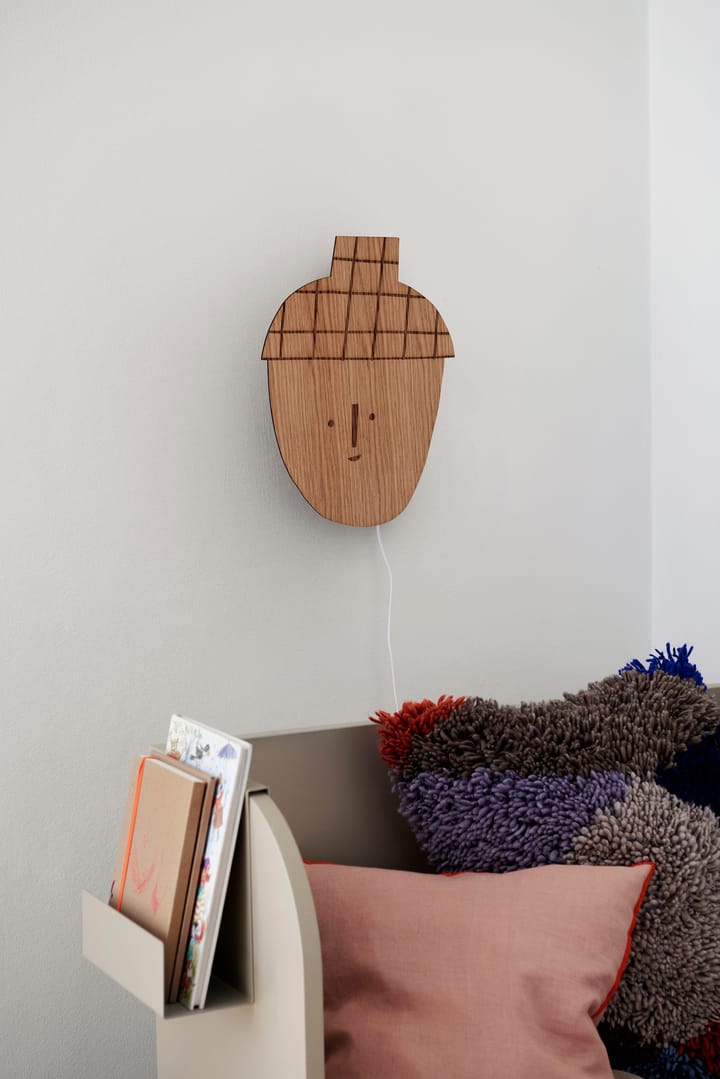 Acorn lamp wall lamp, Oiled oak ferm LIVING