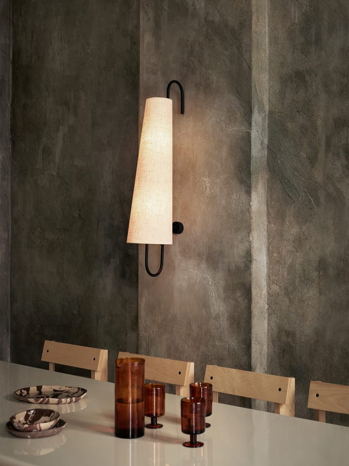 Ancora vägglampa, Black-Natural ferm LIVING